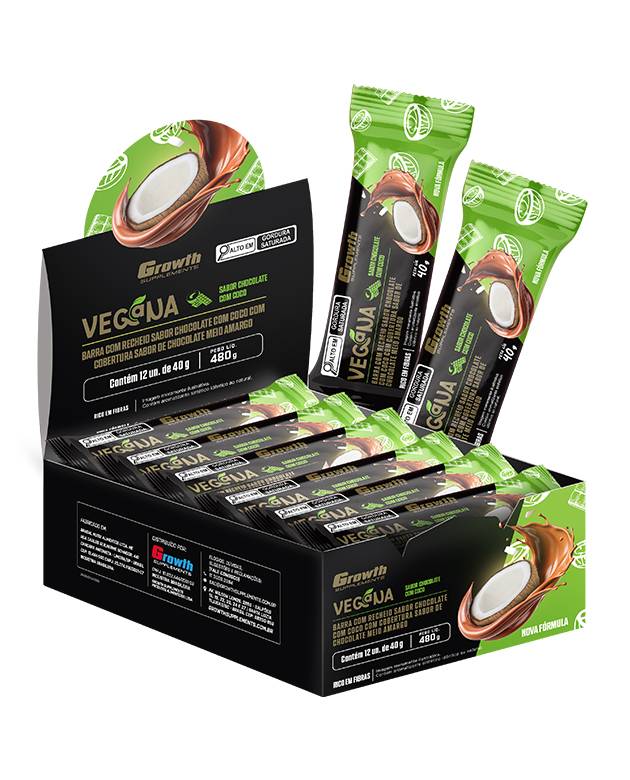 Barra de Proteína Vegana - Display C/ 12 Un