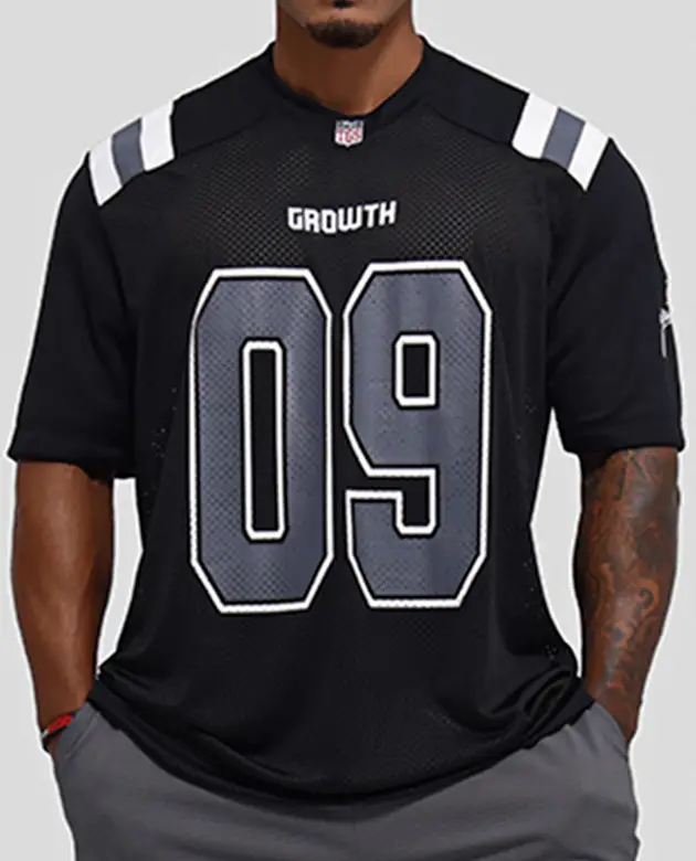 Camiseta Growth Fut American Preto