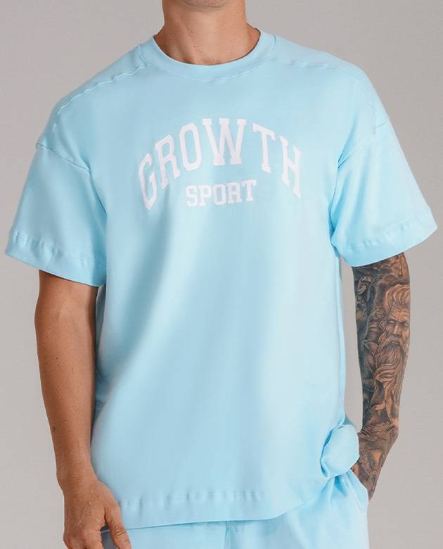 Camiseta Growth Oversized Growth Sport G9 Azul