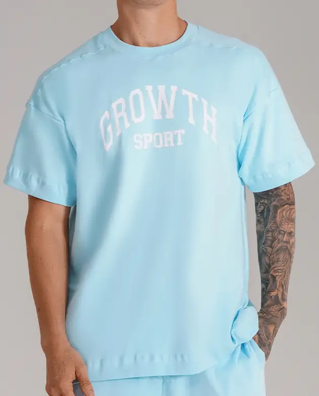 Camiseta Growth Oversized Growth Sport G9 Azul
