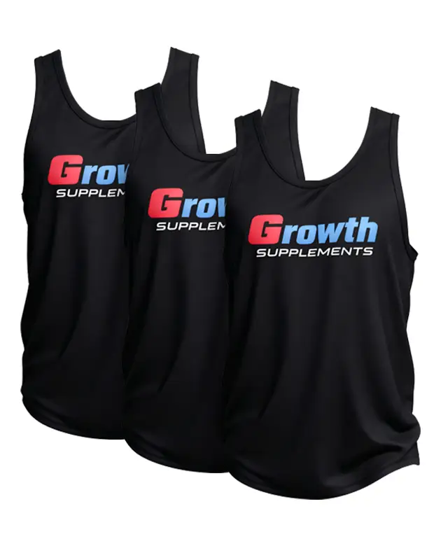 Kit 3 Regatas Growth Cavada Preta M