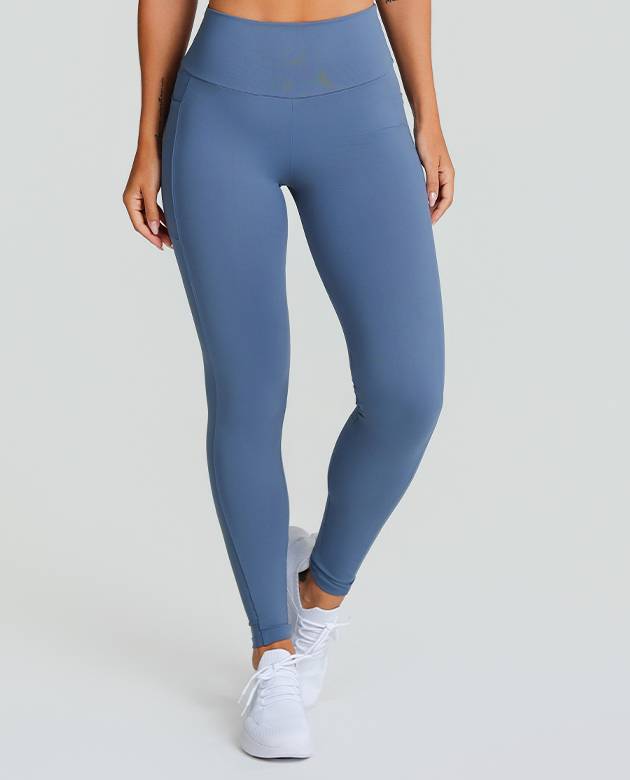 Legging Growth Bolsos Azul 