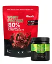 Kit Whey Protein Concentrado 1kg e Creatina Monohidratada 250g