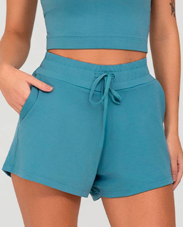 Shorts Growth Soltinho Com Elastico Azul