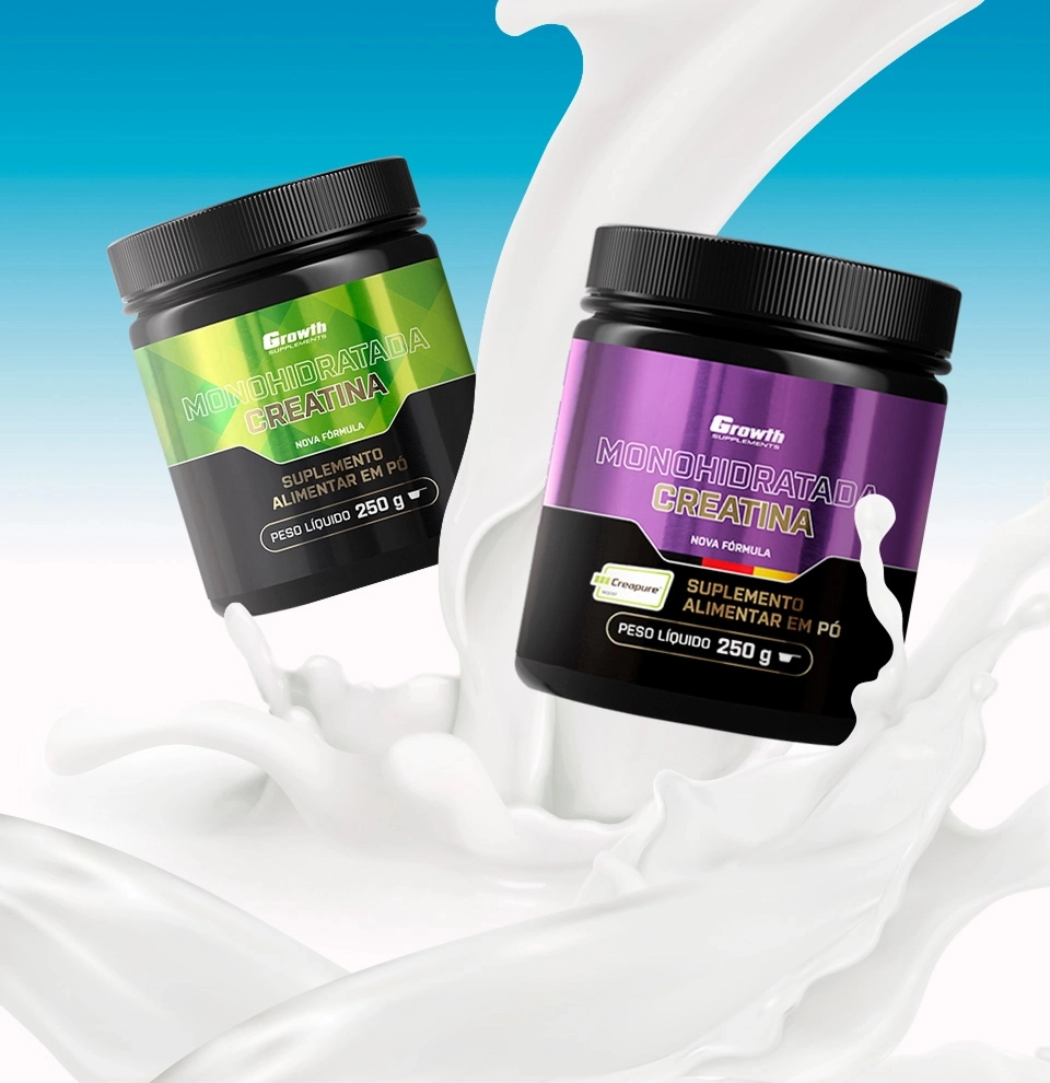 GROWTH SUPPLEMENTS - Embalagens de Creatina Monohidratada