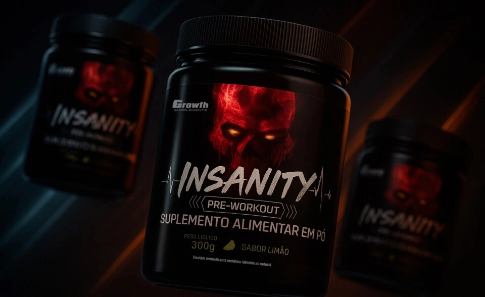 Pré-treino Insanity 300g - Growth Supplements