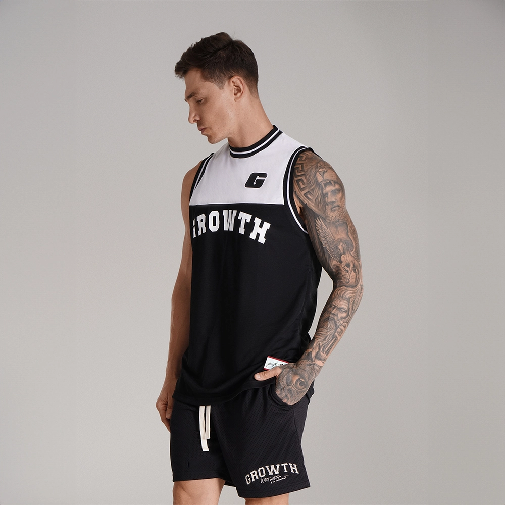Regata Basquete Branca Com Preto Growth Desde 2009
