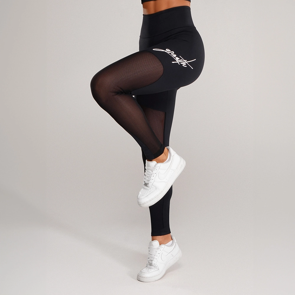 Legging Preta Tela Manuscrito