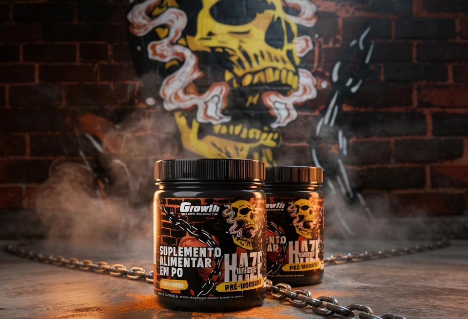 Dois Pré-Treino Haze Hardcore 300g - Growth Supplements