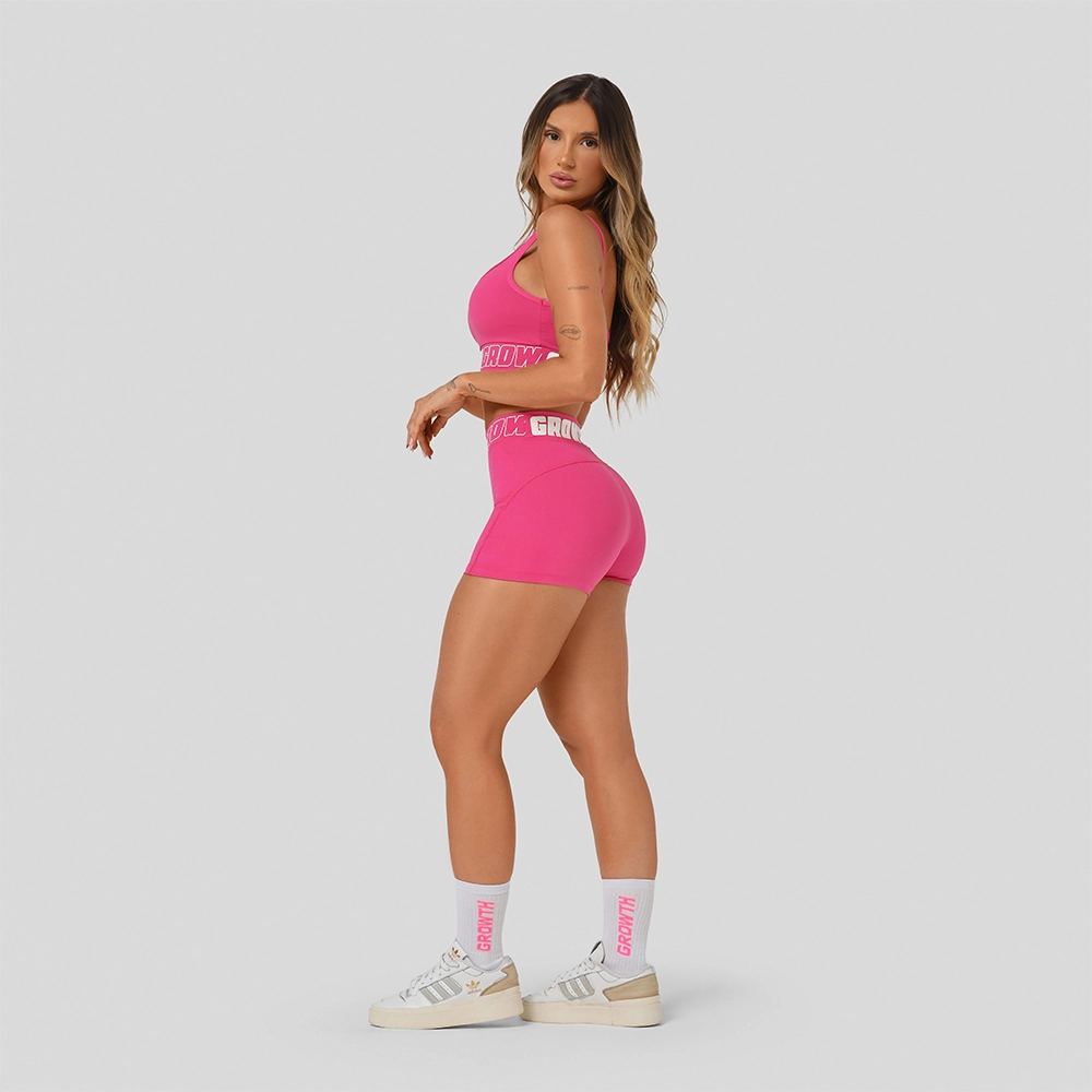 Short Pink Ad Recorte Logo Growth