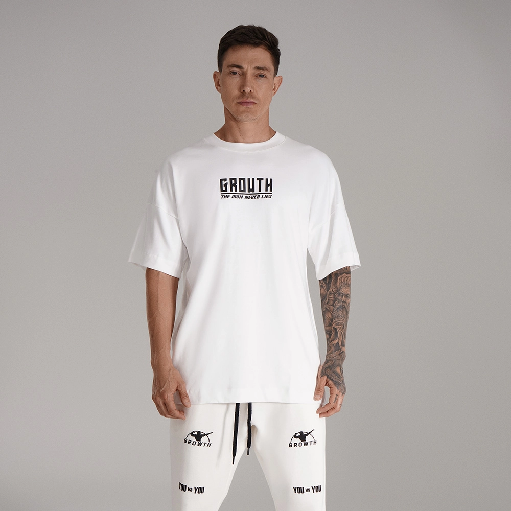 Camiseta Branca Growth Oversized One More Rep Off White