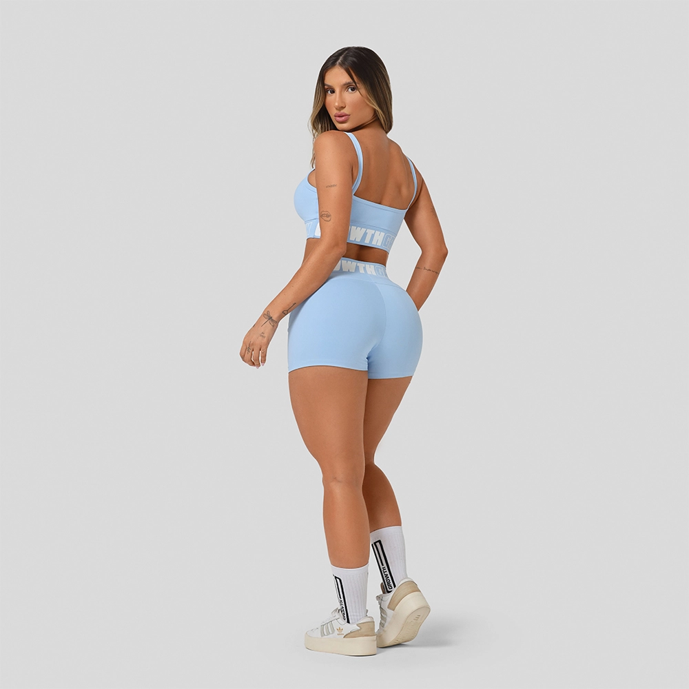 Short Azul Bebe Ad Recorte Logo Growth