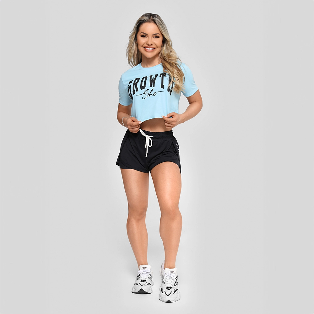Cropped Growth She Azul Claro
