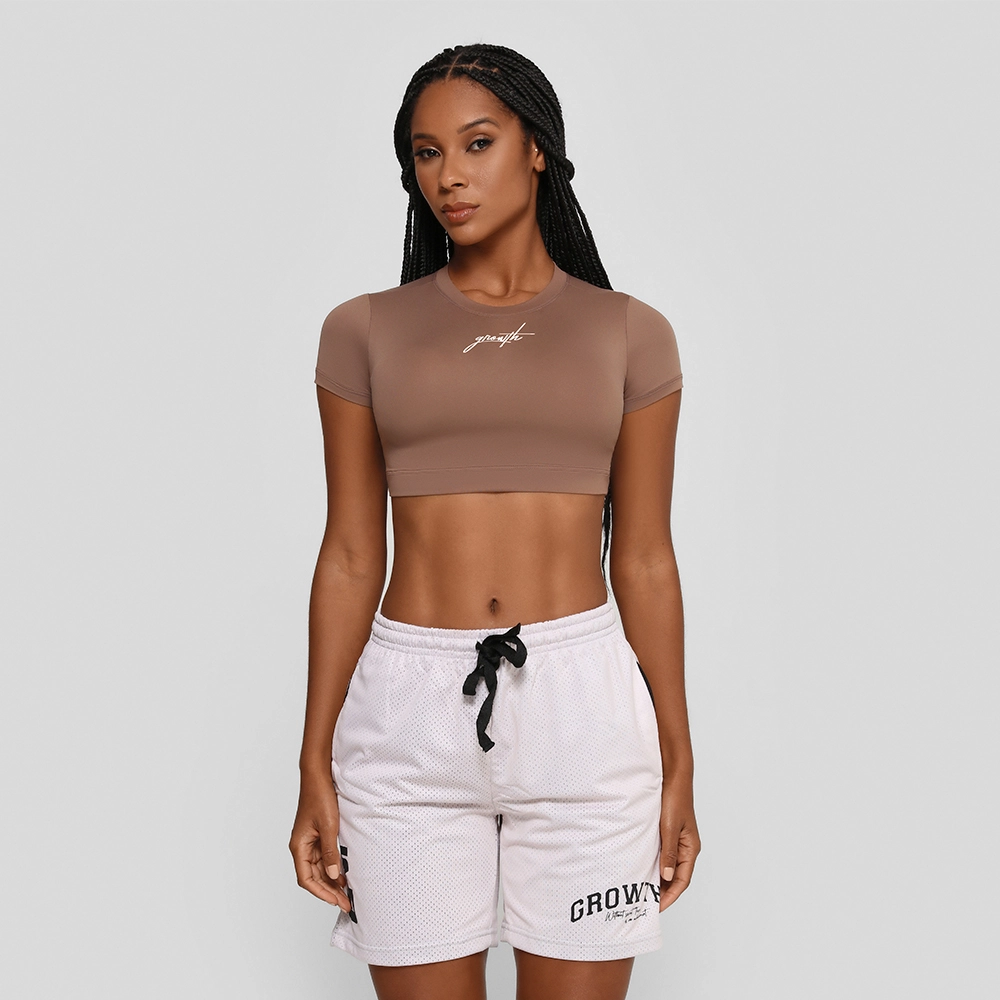 Cropped Sense Manuscrito Marrom