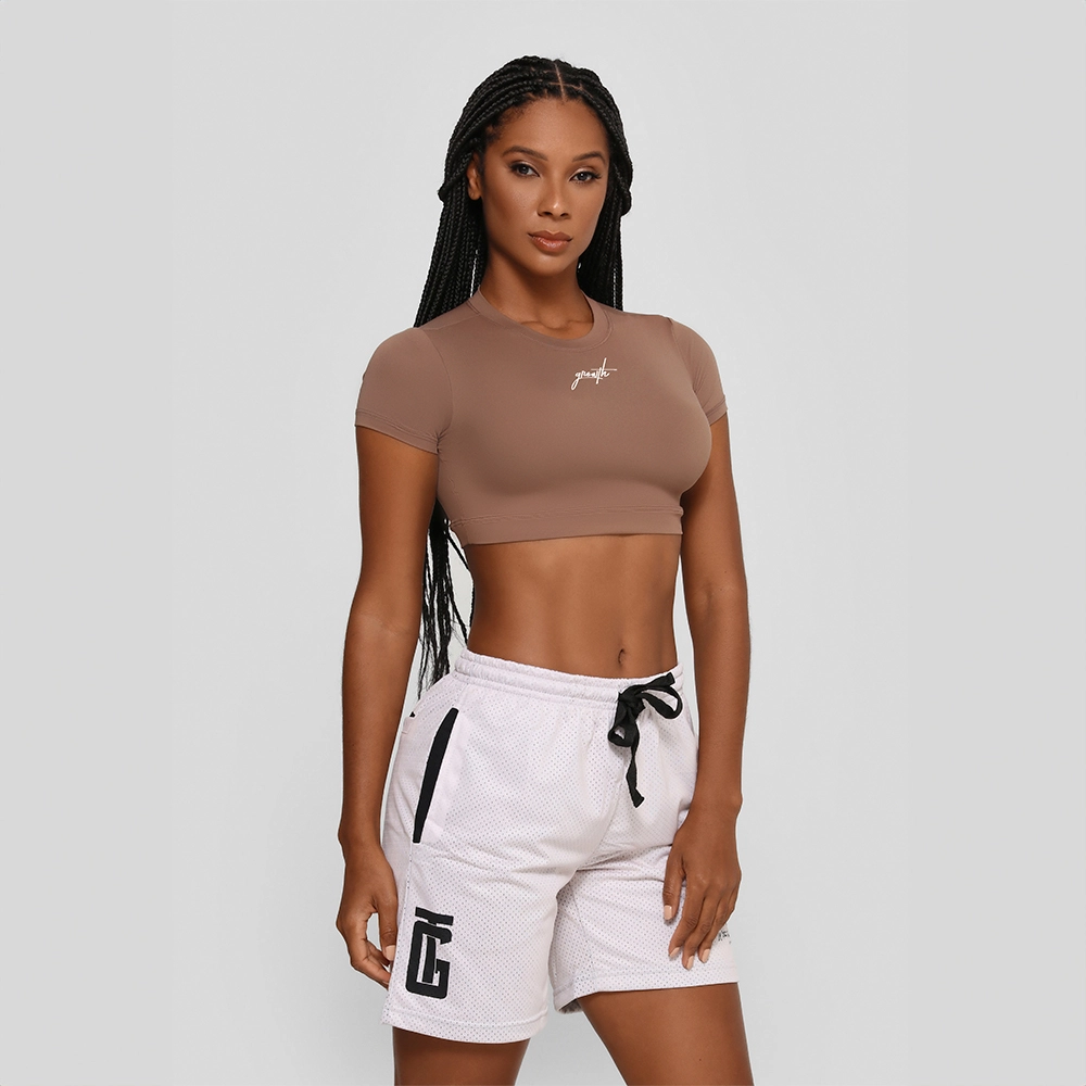 Cropped Sense Manuscrito Marrom