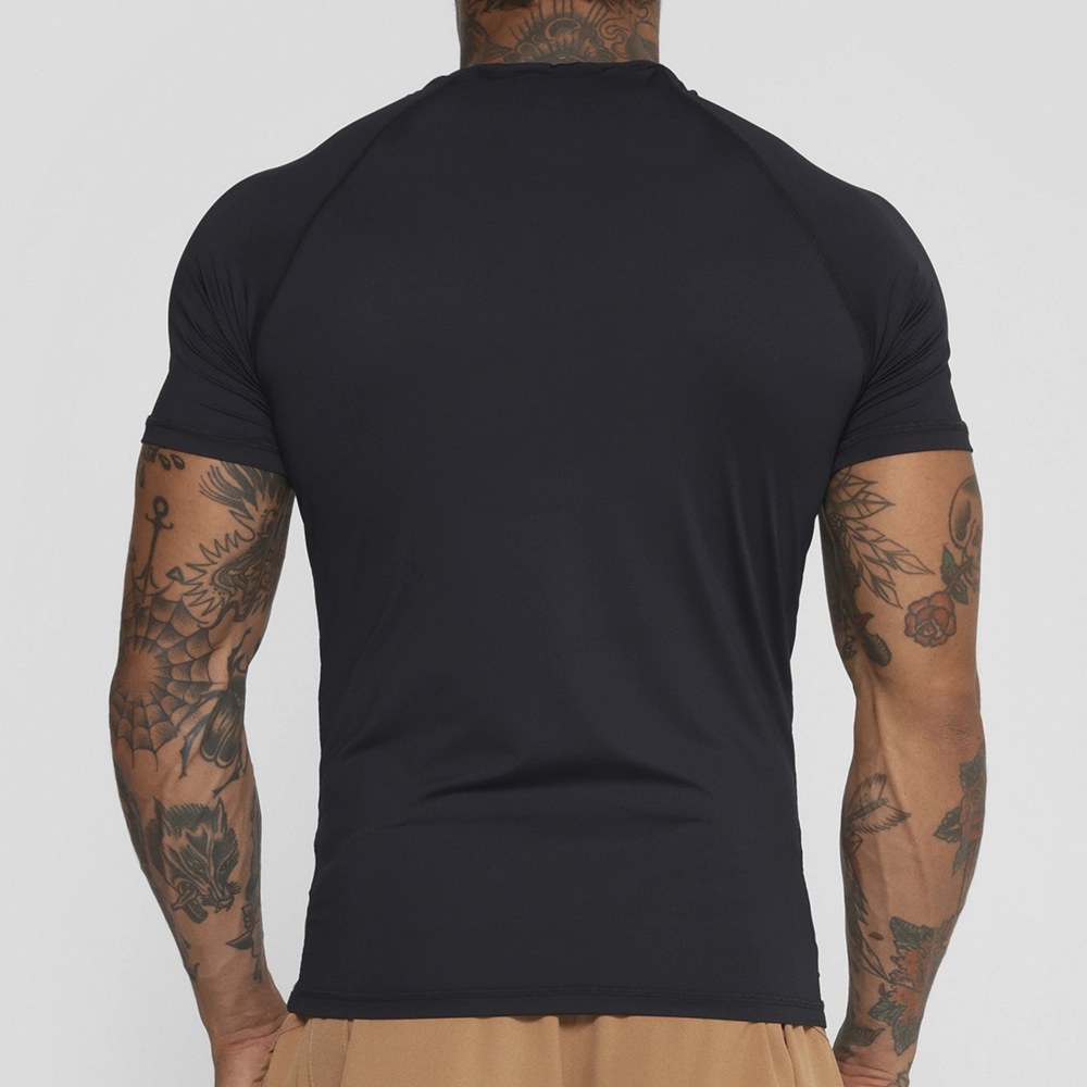 Camiseta Preta Manga Curta Termica Segunda Pele Growth Under