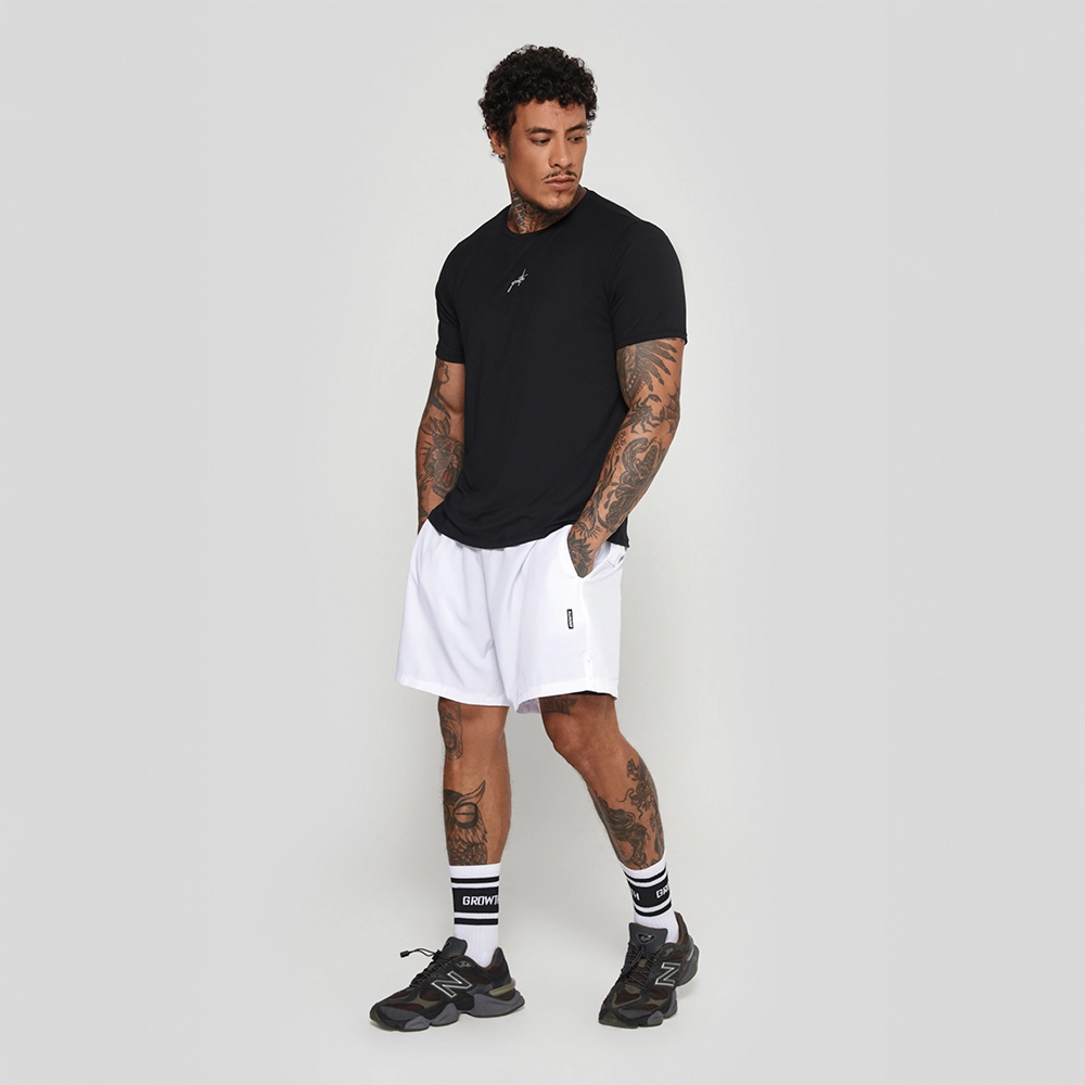 Camiseta Tecno Growth Us Manuscrito Preto