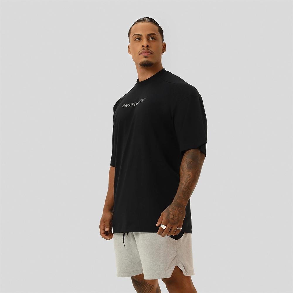 Camiseta Growth Sport Oversized Preston Preto