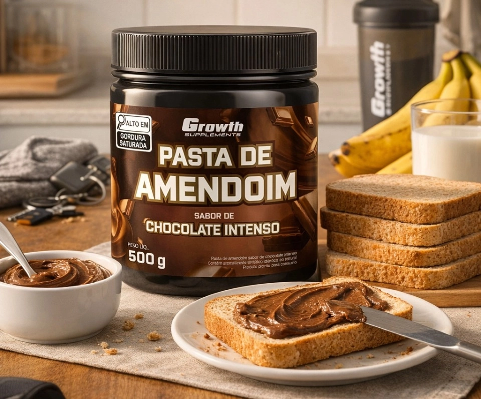 GROWTH SUPPLEMENTS - Pasta de Amendoim sabor Chocolate Intenso