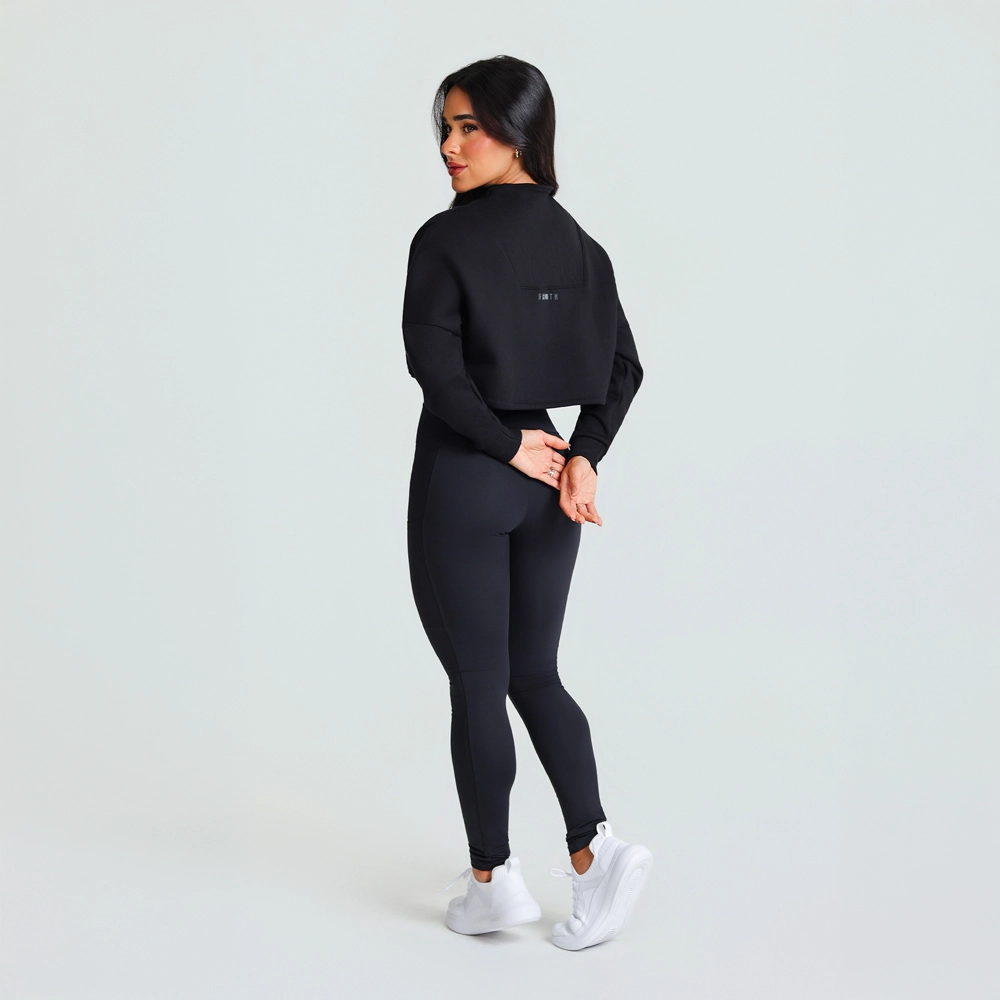 Moletom Growth Ziper Frontal Preto